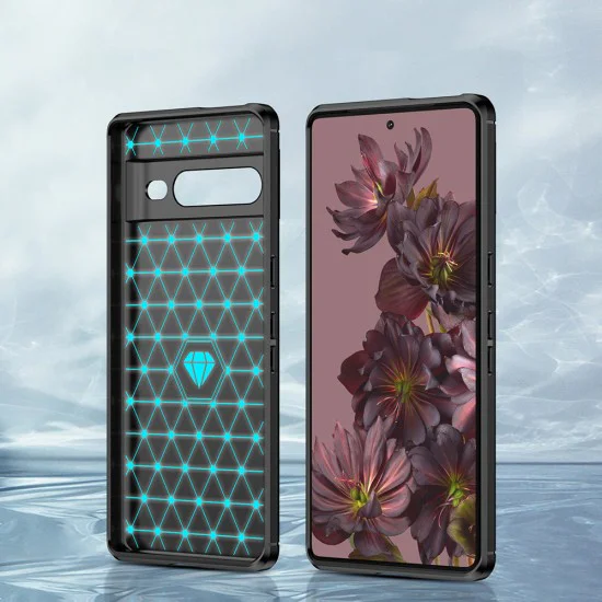 Калъф за Google Pixel 7 Pro - Carbon Silicone - Черен