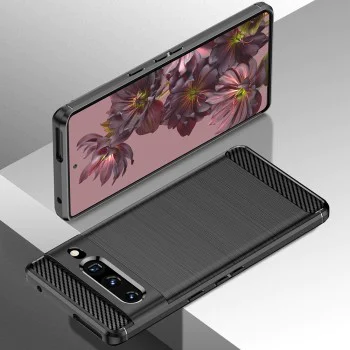 Калъф за Google Pixel 7 Pro - Carbon Silicone - Черен