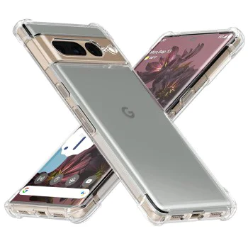 Калъф за Google Pixel 7 Pro - Удароустойчив Прозрачен Силиконов - Прозрачен