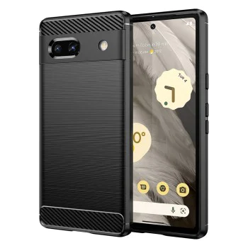 Калъф за Google Pixel 7a - Carbon Silicone - Черен