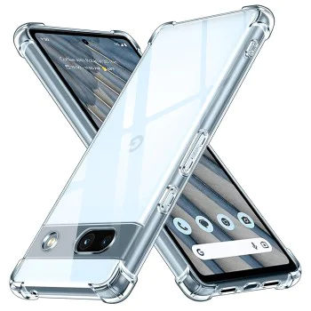 Калъф за Google Pixel 7a - Удароустойчив Прозрачен Силиконов - Прозрачен