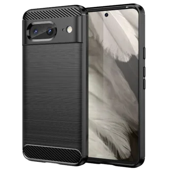 Калъф за Google Pixel 8 - Carbon Silicone - Черен