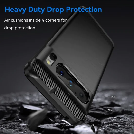 Калъф за Google Pixel 8 Pro - Carbon Silicone - Черен
