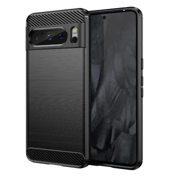 Калъф за Google Pixel 8 Pro - Carbon Silicone - Черен
