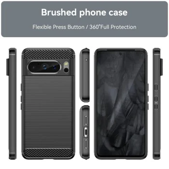 Калъф за Google Pixel 8 Pro - Carbon Silicone - Черен
