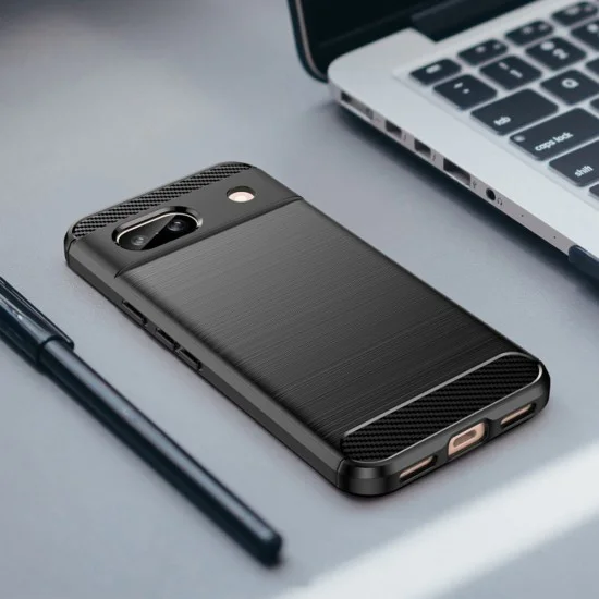 Калъф за Google Pixel 8a - Carbon Silicone - Черен