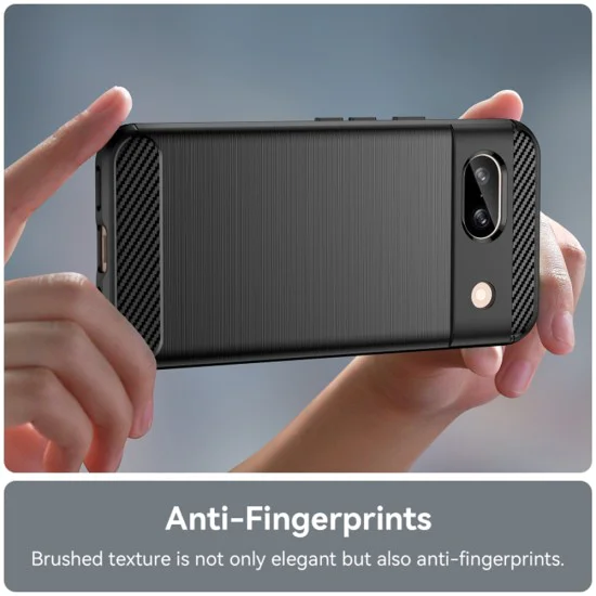 Калъф за Google Pixel 8a - Carbon Silicone - Черен