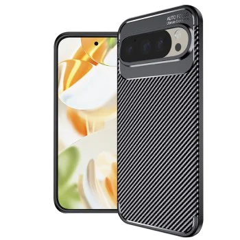 Калъф за Google Pixel 9 Pro - CarbonFiber - Черен