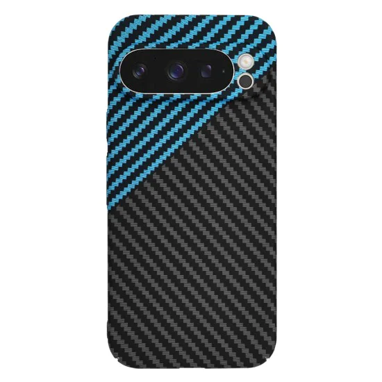 Калъф за Google Pixel 9 Pro - Carbonite FiberShell - Blue Pulse
