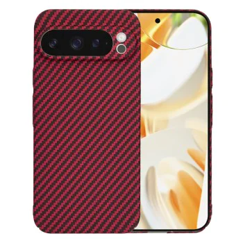 Калъф за Google Pixel 9 Pro - Carbonite FiberShell - Червен