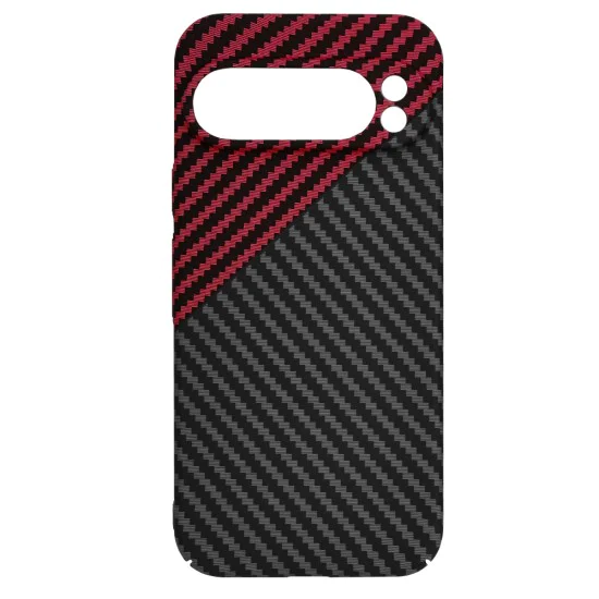 Калъф за Google Pixel 9 Pro - Carbonite FiberShell - Red Vortex