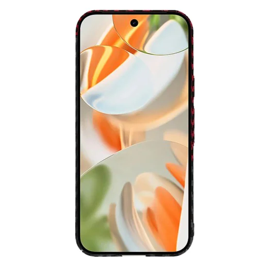 Калъф за Google Pixel 9 Pro - Carbonite FiberShell - Red Vortex
