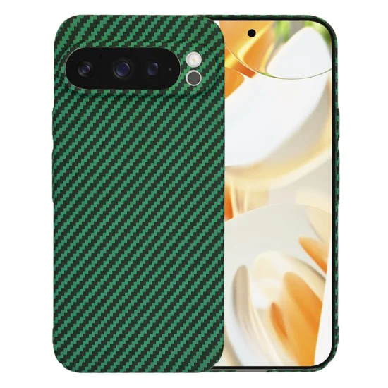 Калъф за Google Pixel 9 Pro - Carbonite FiberShell - Зелен