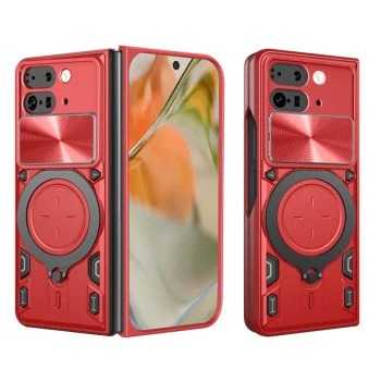 Калъф за Google Pixel 9 Pro Fold - CamGuard Pro - Червен
