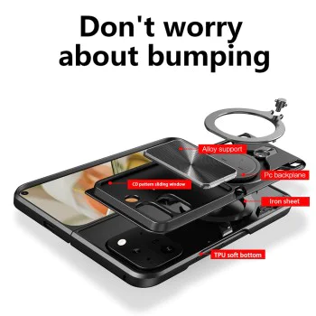 Калъф за Google Pixel 9 Pro Fold - CamGuard Pro - Червен