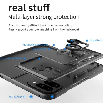 Калъф за Google Pixel 9 Pro Fold - CamShield Series - син