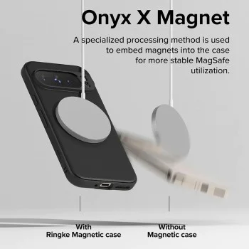 Калъф за Google Pixel 9 Pro - Ringke Onyx MagSafe - Черен