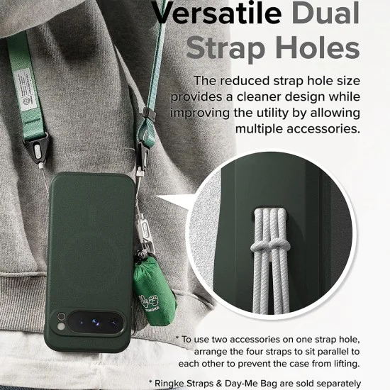 Калъф за Google Pixel 9 Pro - Ringke Onyx MagSafe - Тъмно зелен