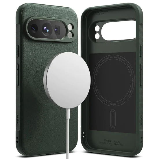 Калъф за Google Pixel 9 Pro - Ringke Onyx MagSafe - Тъмно зелен