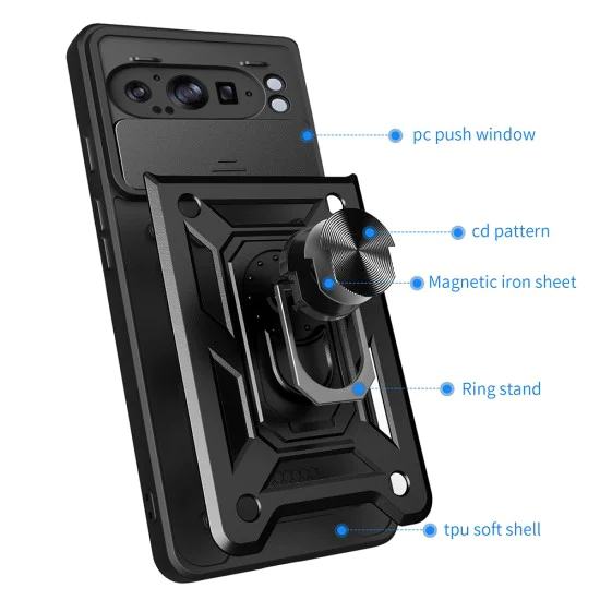 Калъф за Google Pixel 9 Pro XL - CamShield Series - черен