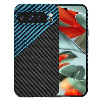 Калъф за Google Pixel 9 Pro XL - Carbonite FiberShell - Blue Pulse