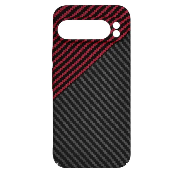 Калъф за Google Pixel 9 Pro XL - Carbonite FiberShell - Red Vortex