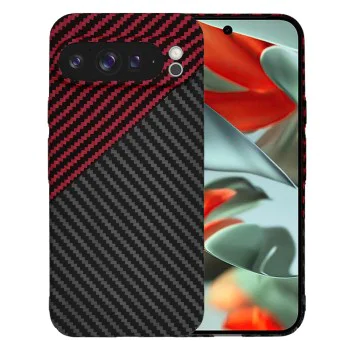 Калъф за Google Pixel 9 Pro XL - Carbonite FiberShell - Red Vortex