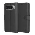 Калъф за Google Pixel 9 Pro XL - Кожено Протектор - Черен
