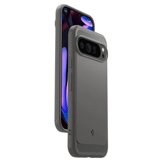 Калъф за Google Pixel 9 Pro XL - Spigen - Rugged Armor - Marble Grey