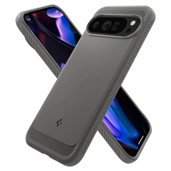 Калъф за Google Pixel 9 Pro XL - Spigen - Rugged Armor - Marble Grey