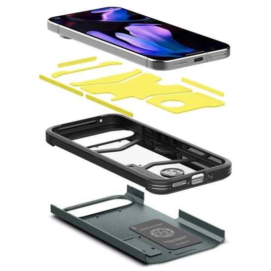 Калъф за Google Pixel 9 Pro XL - Spigen - Tough Armor - Abyss Green