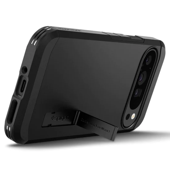 Калъф за Google Pixel 9 Pro XL - Spigen - Tough Armor - черен