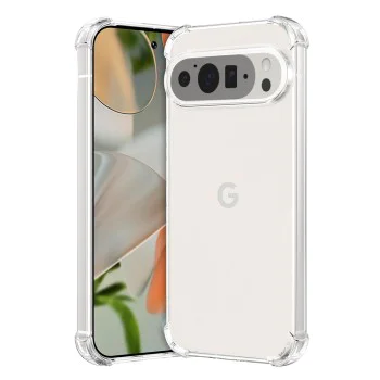 Калъф за Google Pixel 9 Pro XL - Удароустойчив Прозрачен Силиконов - Прозрачен