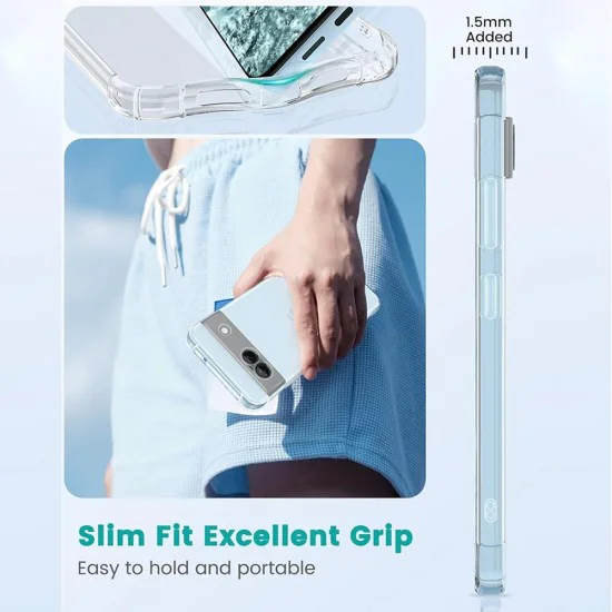 Калъф за Google Pixel 9 - Удароустойчив Прозрачен Силиконов - Прозрачен