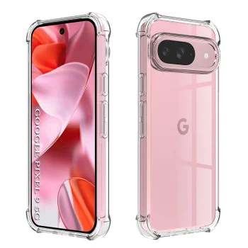 Калъф за Google Pixel 9 - Удароустойчив Прозрачен Силиконов - Прозрачен