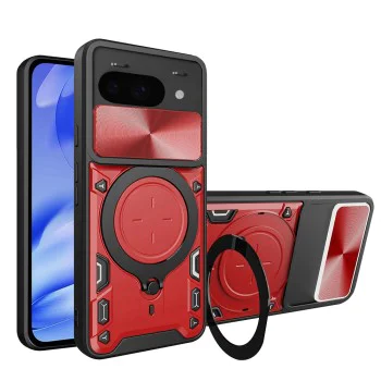 Калъф за Google Pixel 9a - CamGuard Pro - Червен