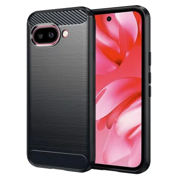 Калъф за Google Pixel 9a - Carbon Silicone - Черен