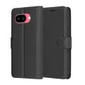 Калъф за Google Pixel 9a - Кожено Протектор - Черен