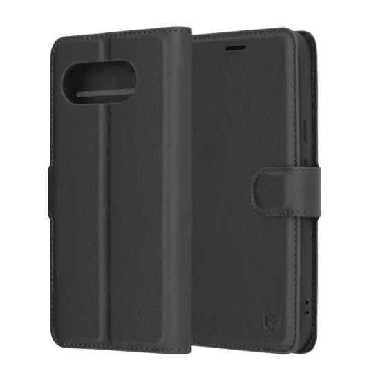 Калъф за Google Pixel 9a - Кожено Протектор - Черен