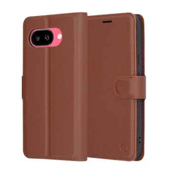 Калъф за Google Pixel 9a - Кожено Протектор - Кафяв