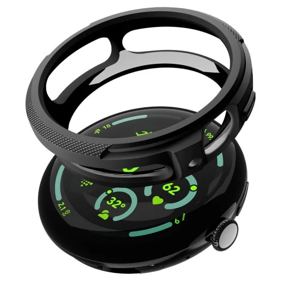 Калъф за Google Pixel Watch 4 41mm - Liquid Air - Spigen - Черен (Matte Black)