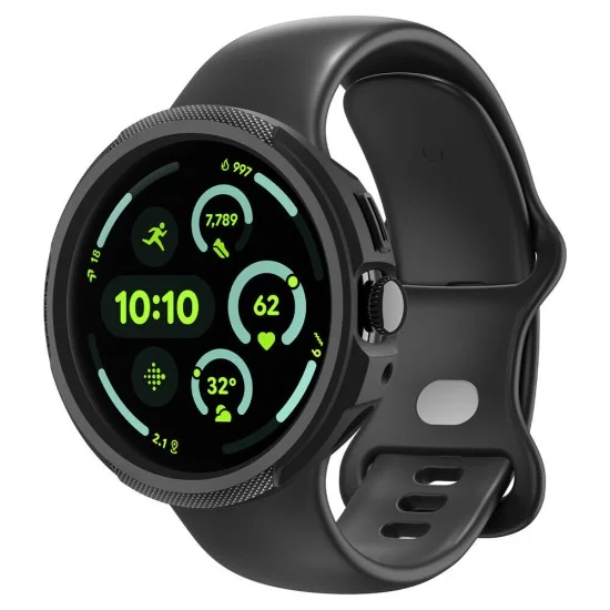 Калъф за Google Pixel Watch 4 41mm - Liquid Air - Spigen - Черен (Matte Black)