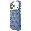 Калъф Guess 4G Embossed Classic MagSafe (GUHMP18LP4MSEGCB) - iPhone 18 Pro / iPhone 17 Pro - Син