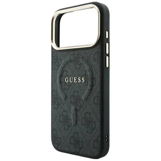 Калъф Guess 4G Embossed Classic MagSafe (GUHMP18LP4MSEGCK) - iPhone 18 Pro / iPhone 17 Pro - Черен