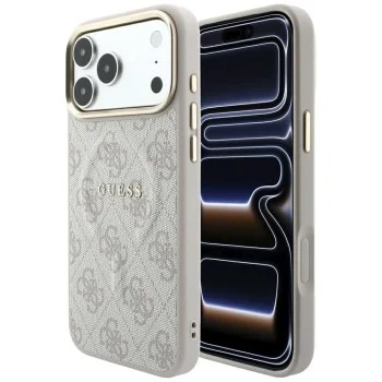 Калъф Guess 4G Embossed Classic MagSafe (GUHMP18LP4MSEGCP) - iPhone 18 Pro / iPhone 17 Pro - Розов