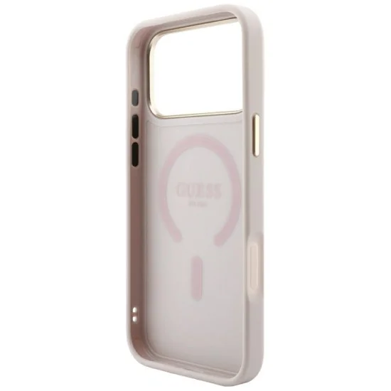 Калъф Guess 4G Embossed Classic MagSafe (GUHMP18LP4MSEGCP) - iPhone 18 Pro / iPhone 17 Pro - Розов