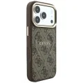 Калъф Guess 4G Embossed Classic MagSafe (GUHMP18LP4MSEGCW) - iPhone 18 Pro / iPhone 17 Pro - Кафяв
