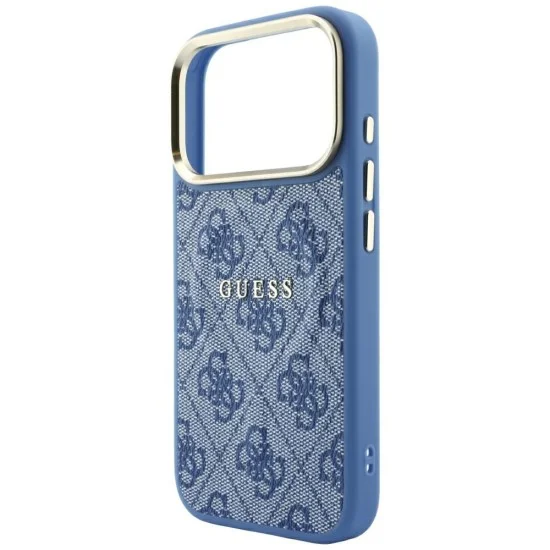 Калъф Guess 4G Embossed Classic MagSafe (GUHMP18XP4MSEGCB) - iPhone 18 Pro Max / iPhone 17 Pro Max - Син