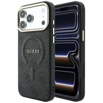 Калъф Guess 4G Embossed Classic MagSafe (GUHMP18XP4MSEGCK) - iPhone 18 Pro Max / iPhone 17 Pro Max - Черен