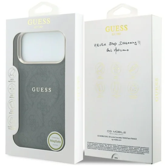 Калъф Guess 4G Embossed Classic MagSafe (GUHMP18XP4MSEGCK) - iPhone 18 Pro Max / iPhone 17 Pro Max - Черен